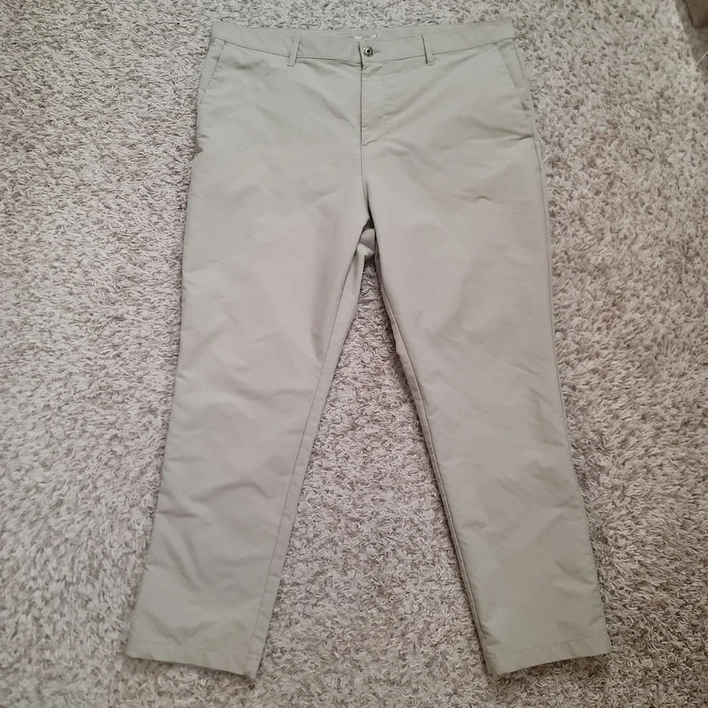 Banana Republic Core Temp Pants‎ Mens 40x29 Khaki Tan Performance Chino Golf